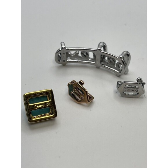 Keep Collective Single Leather Band Triangle Perf In Natural Tan & 4 Charm Lot - Picture 10 of 10